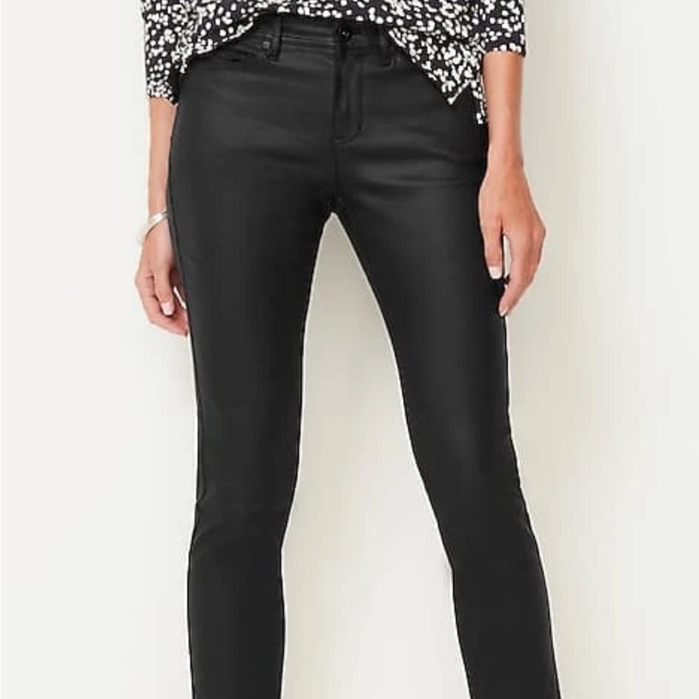 H&M coated jeans